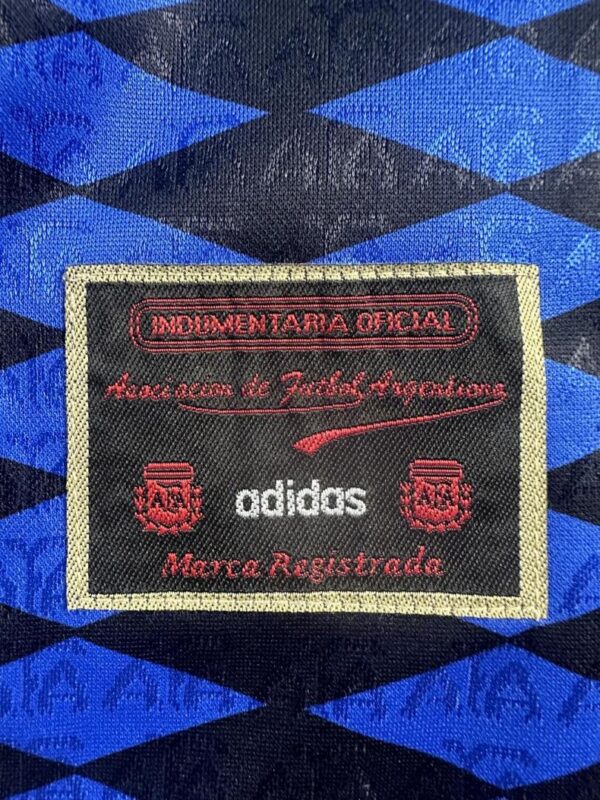 Camiseta Argentina 1994 Retro Visita Manga Larga - detalle