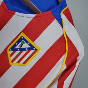 Camiseta Atlético de Madrid 2004/2005 Retro Local - detalle sponsor Spider-Man 2