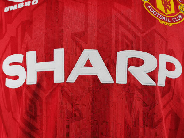 Camiseta Manchester United 1994/96 Local Retro - detalle cuello