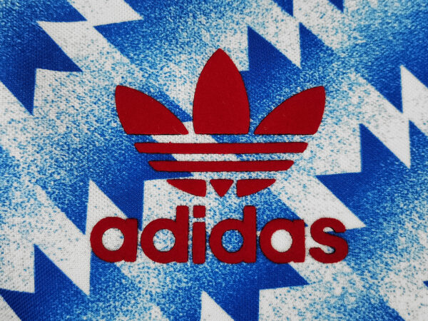 Camiseta Manchester United 1992 Retro Visita Manga Larga - detalle logo Adidas