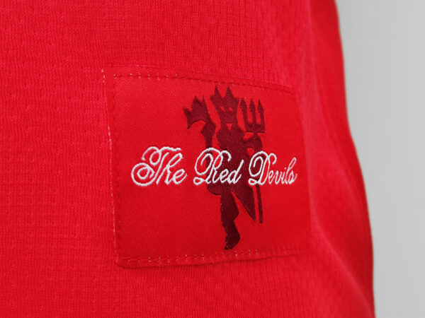 Camiseta Manchester United 2008 Retro Local Manga Larga - detalle