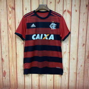 Camiseta Flamengo 2016 Retro Local - detalle patrocinador CAIXA