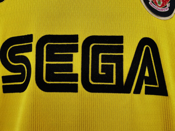Camiseta Arsenal 1993 Visita - detalle sponsor SEGA