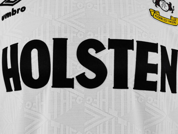 Camiseta Tottenham Hotspur 1998 Retro Visita - detalle sponsor Holsten