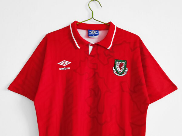 Camiseta Gales 1990/1992 Visita Retro - detalle