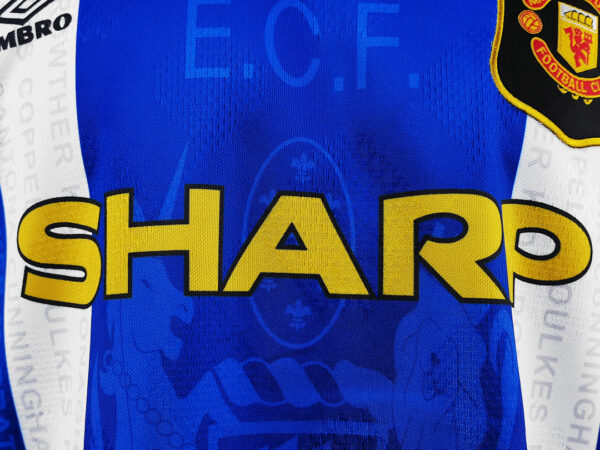 Camiseta Manchester United 1985 Visita Retro - detalle estampado Umbro