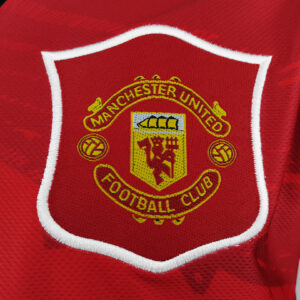 Camiseta Manchester United 1992-1994 Local - detalle sponsor Sharp