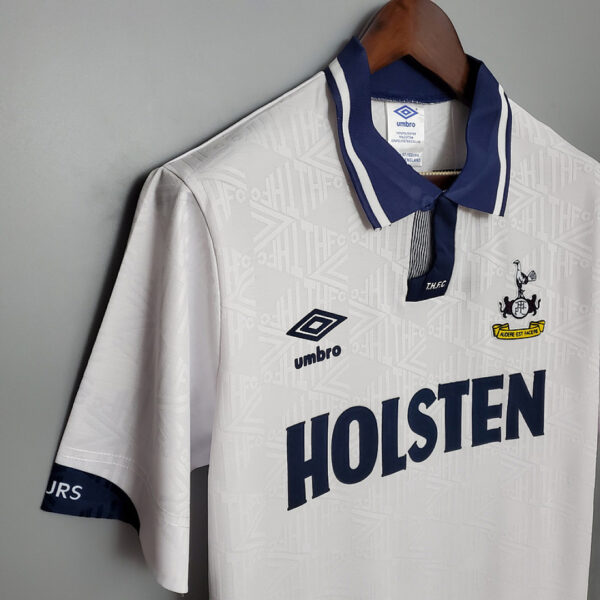 Camiseta Tottenham Hotspur 1998 Retro Local - detalle patrocinador Holsten