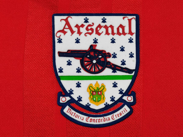 Camiseta Arsenal 1993 Local - detalle manga