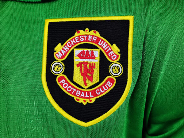 Camiseta Manchester United 1993 Retro Visita Manga Larga - detalle