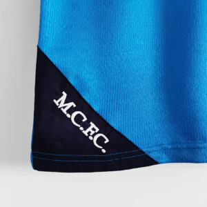 Camiseta Manchester City 2000 Retro Local - detalle sponsor EIDOS