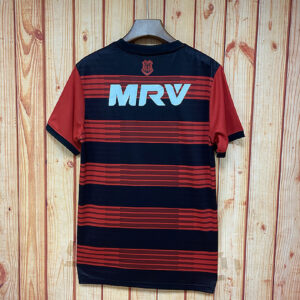 Camiseta Flamengo 2016 Retro Local - detalle franjas rojinegras