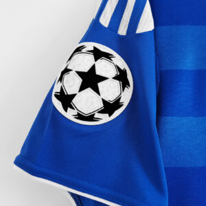 Camiseta Chelsea 2011/12 Local Retro - detalle texto 'FINAL MUNICH 2012'