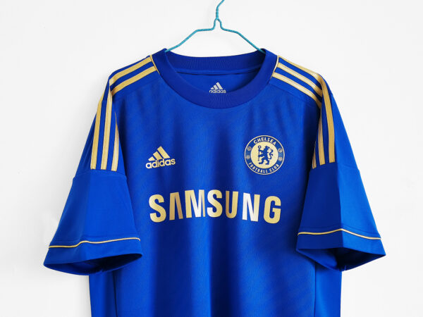 Camiseta Chelsea FC 2006/07 Retro Local - detalle mangas