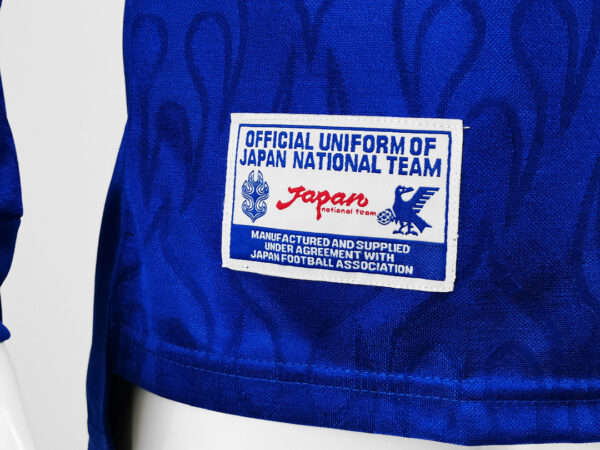 Camiseta Selección de Japón 1993 Retro Local Manga Larga - patrón del tejido azul