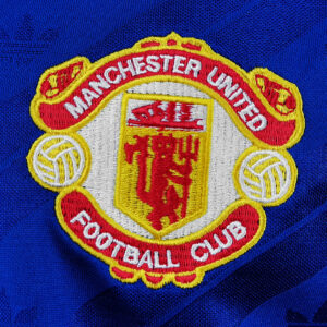 Camiseta Manchester United 1992 Retro Visita - detalle manga
