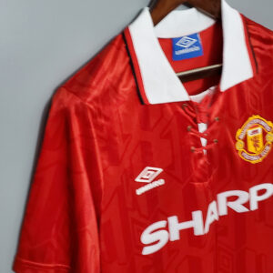 Camiseta Chelsea 2003/2005 Retro Visita Manga Larga - ribete del cuello en rojo y negro