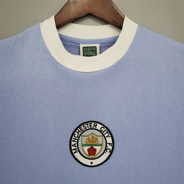 Camiseta Manchester City Retro Local - detalle tejido