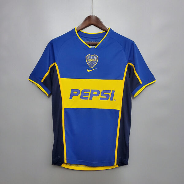 Camiseta Boca Juniors 1997/1998 Retro Pepsi - detalle lateral
