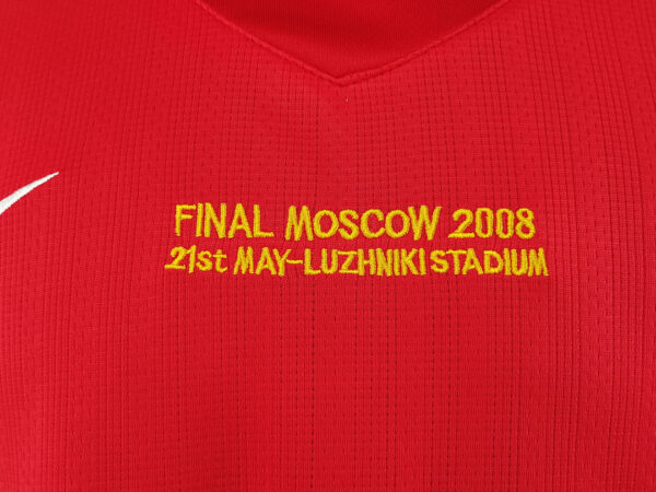 Camiseta Manchester United 2007/2008 Retro Local - detalle