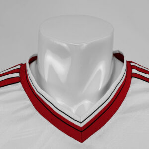 Camiseta Manchester United 1986 Retro Visita Manga Larga - detalle tejido