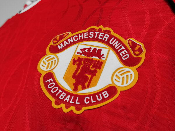 Camiseta Manchester United 1986 Retro Local - detalle cuello