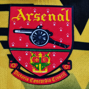 Camiseta Arsenal 1988 Retro Visita - detalle del cuello