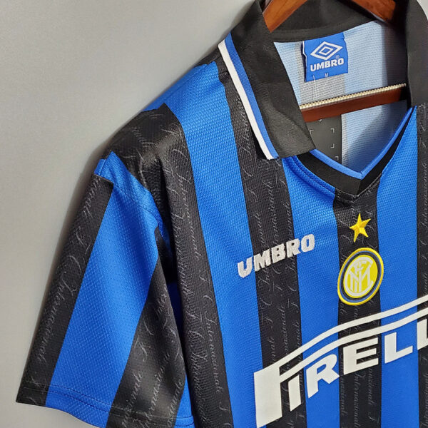Camiseta Inter de Milán 1997/98 Local Retro - detalle textura tela