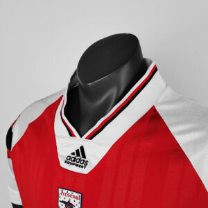 Camiseta Arsenal 1993 Local - detalle patrocinador JVC
