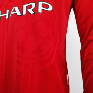 Camiseta Manchester United 1999 Retro Local Manga Larga - detalle