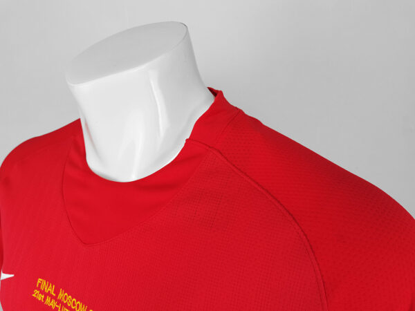 Camiseta Manchester United 2008 Retro Local Manga Larga - detalle