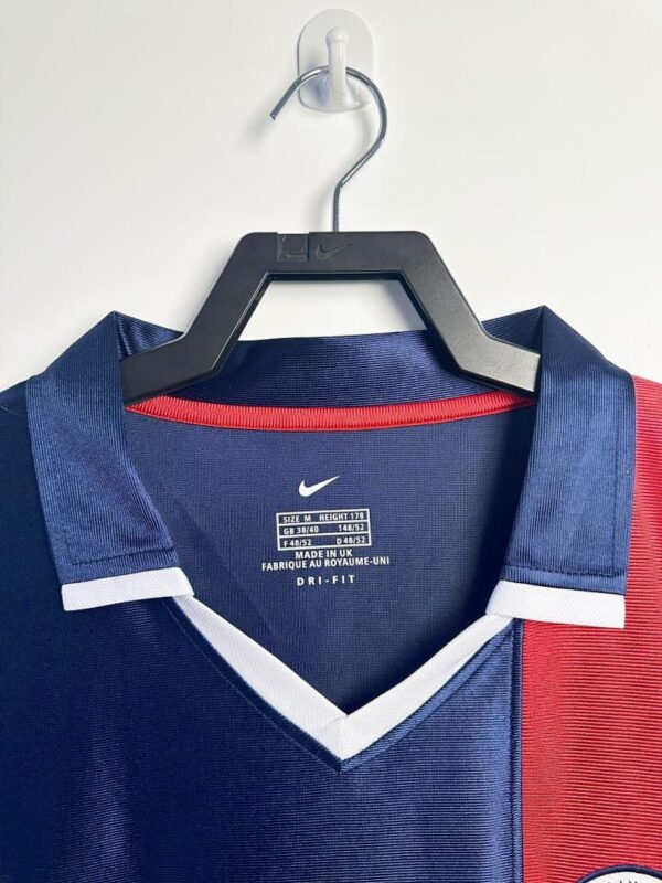 Camiseta Paris Saint-Germain 1999/2000 Retro Local Manga Larga - vista angulada