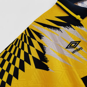 Camiseta Tottenham Hotspur 1990 Retro Local - detalle manga izquierda