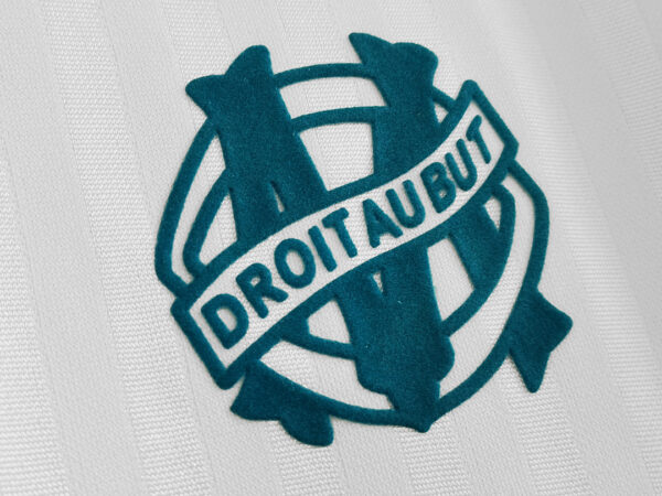Camiseta Olympique de Marsella 1990/91 Retro Local Manga Larga - detalle