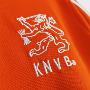 Camiseta Países Bajos 1988 Retro Local - detalle cuello blanco