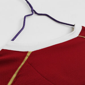 Camiseta Manchester United 1996-1997 Retro Local Manga Larga - costuras raglan doradas