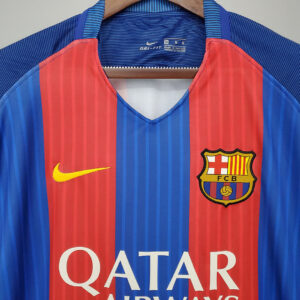 Camiseta FC Barcelona 2015/16 Retro Local - detalle bajo de la camiseta