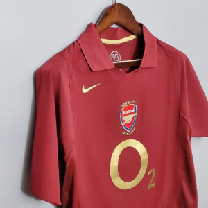 Camiseta Arsenal 2005/2006 Retro Local - vista detalle tejido