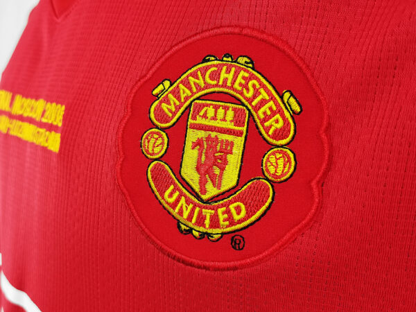 Camiseta Manchester United 2007/2008 Retro Local - detalle