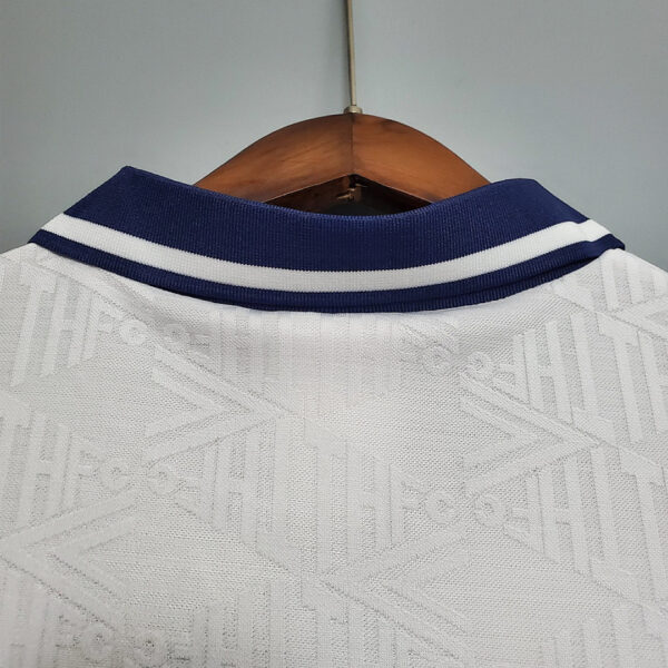 Camiseta Tottenham Hotspur 1998 Retro Local - detalle tejido de la camiseta