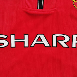 Camiseta Manchester United 1993 Retro Local - detalle manga