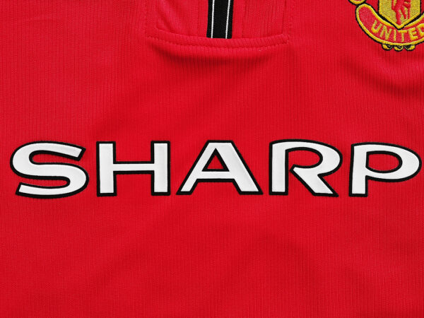 Camiseta Manchester United 1993 Retro Local - detalle manga