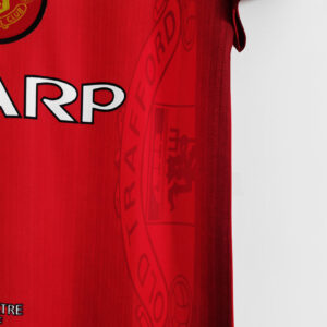 Camiseta Manchester United 2006/07 Retro Local - detalle textura
