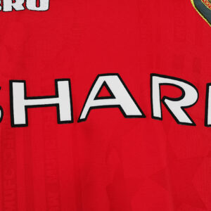 Camiseta Manchester United 1999 Retro Local Manga Larga - detalle