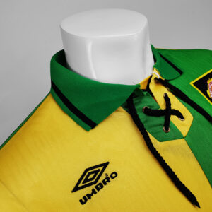 Camiseta Manchester United 1993 Retro Visita Manga Larga - detalle