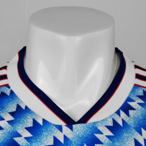 Camiseta Manchester United 1992 Retro Visita Manga Larga - detalle manga