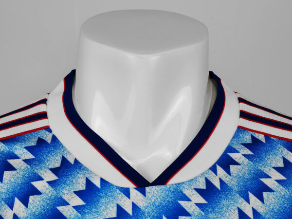 Camiseta Manchester United 1992 Retro Visita Manga Larga - detalle manga