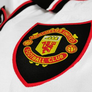 Camiseta Manchester United 1994/95 Retro Visita Manga Larga - detalle tela