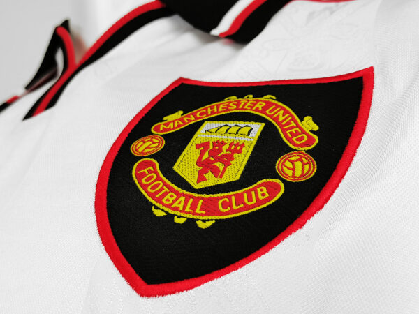 Camiseta Manchester United 1994/95 Retro Visita Manga Larga - detalle tela
