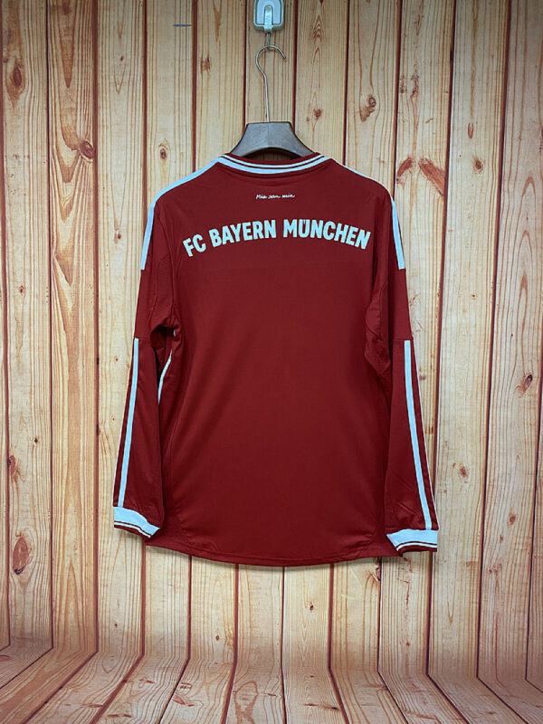Camiseta FC Bayern München 2013 Retro Local Manga Larga - vista trasera